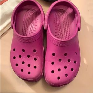 Purple crocs